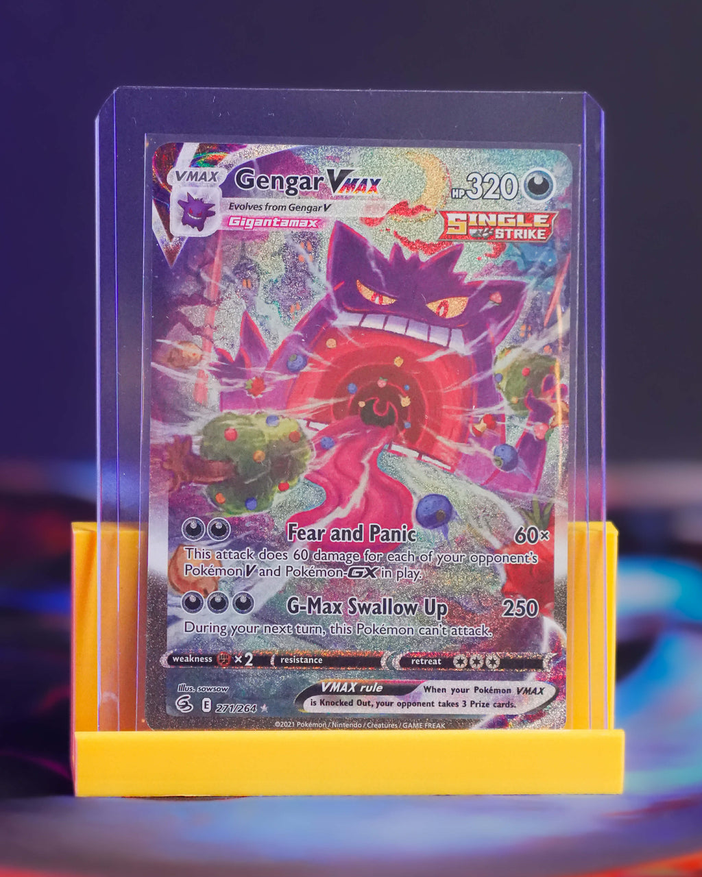 Gengar VMAX 271/264 Secret Rare – Fusion Strike – NM (Near Mint) – Pokémon TCG